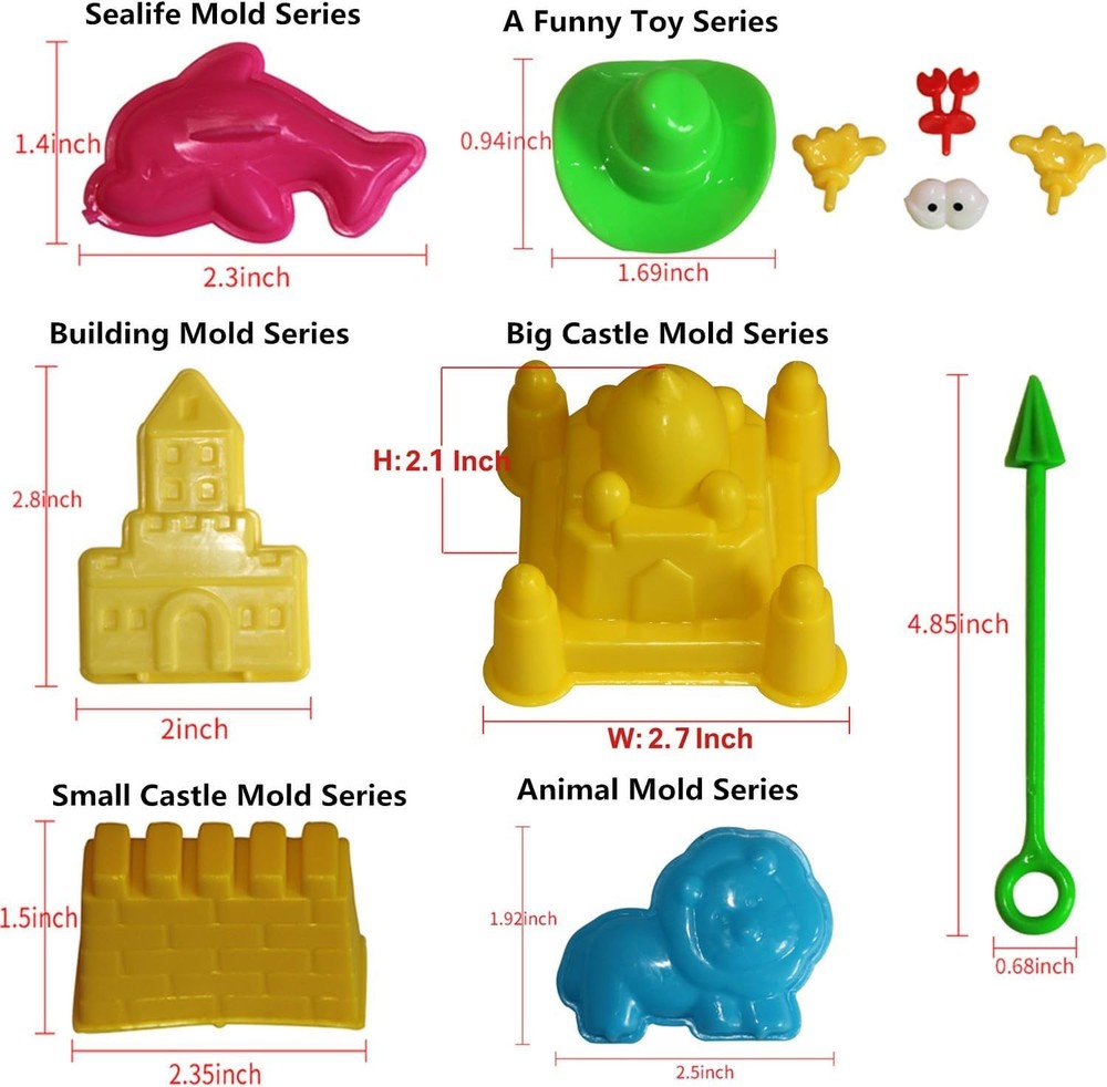 MUKOOL Sand Molding Tools 42pcs Mold Activity Set Compatible with Any Molding