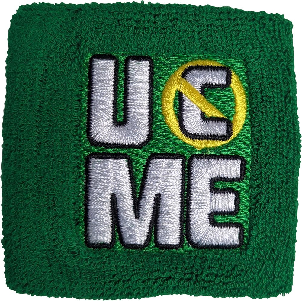 John Cena Earn The Day Green Yellow Headband Wristbands Set