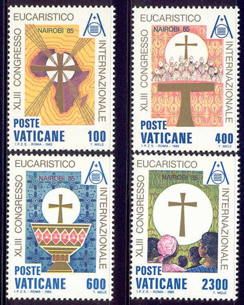 VATICAN - 1985 Eucharistic Congress #761-764 - VF MNH