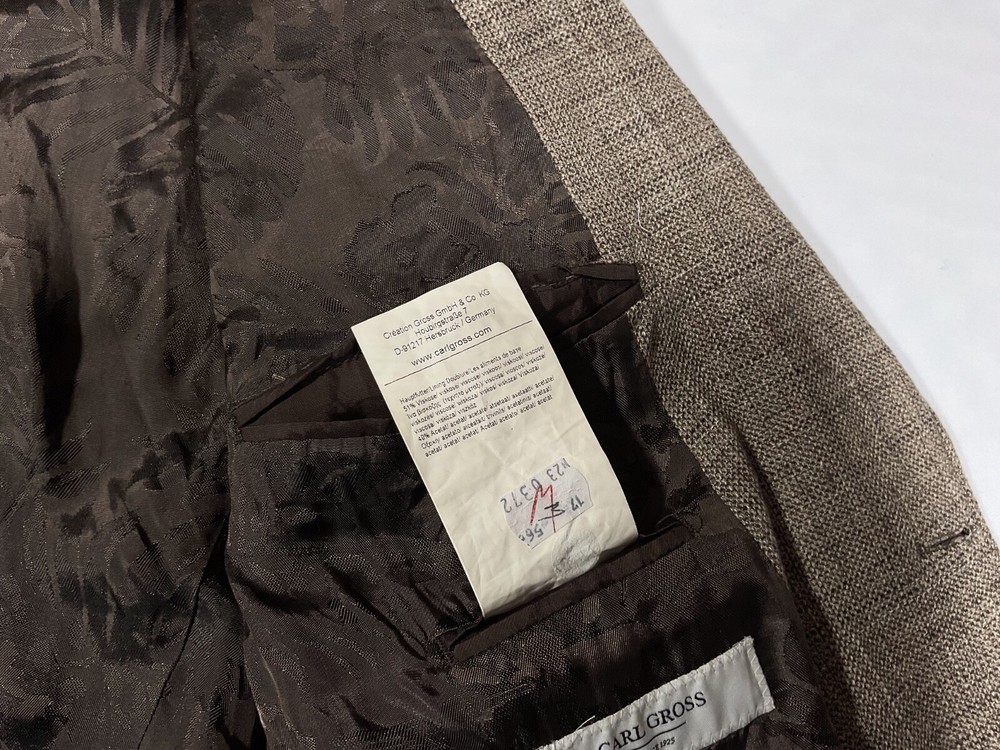 Carl Gross 46R EU 56 Wool Blend Blazer Jacket