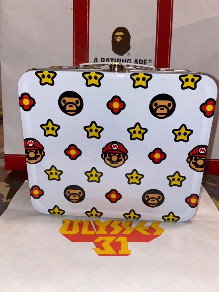 Bape Baby Milo Mario Bros. Lunch Box 100% Authentic *A Bathing Ape