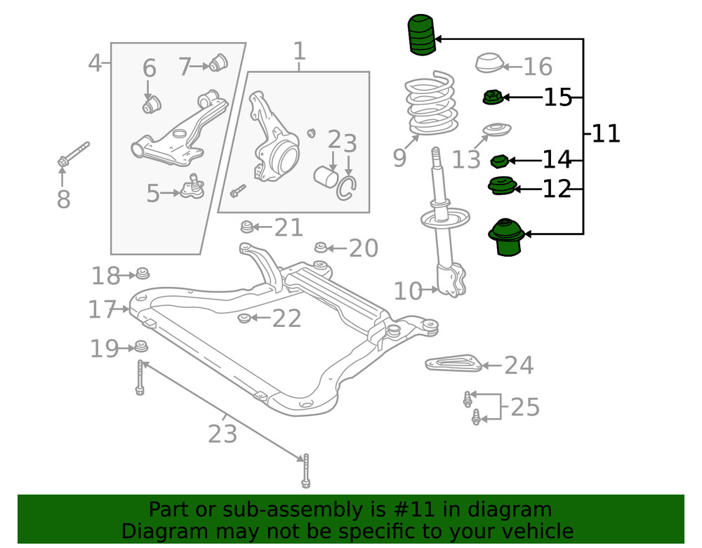 Genuine GM Mount Kit 21018787