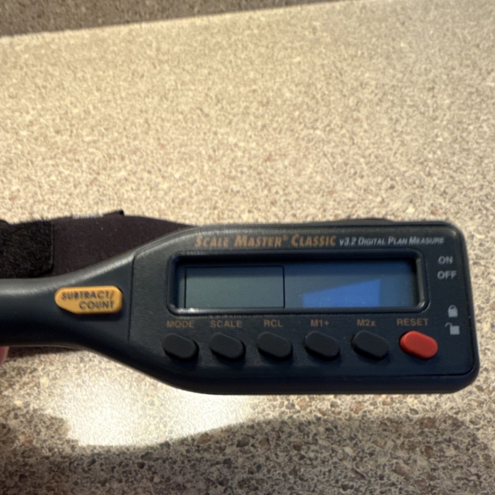 Calculated Industries Scale Master Classic v3.2 Digital Plan Measure w/ Case