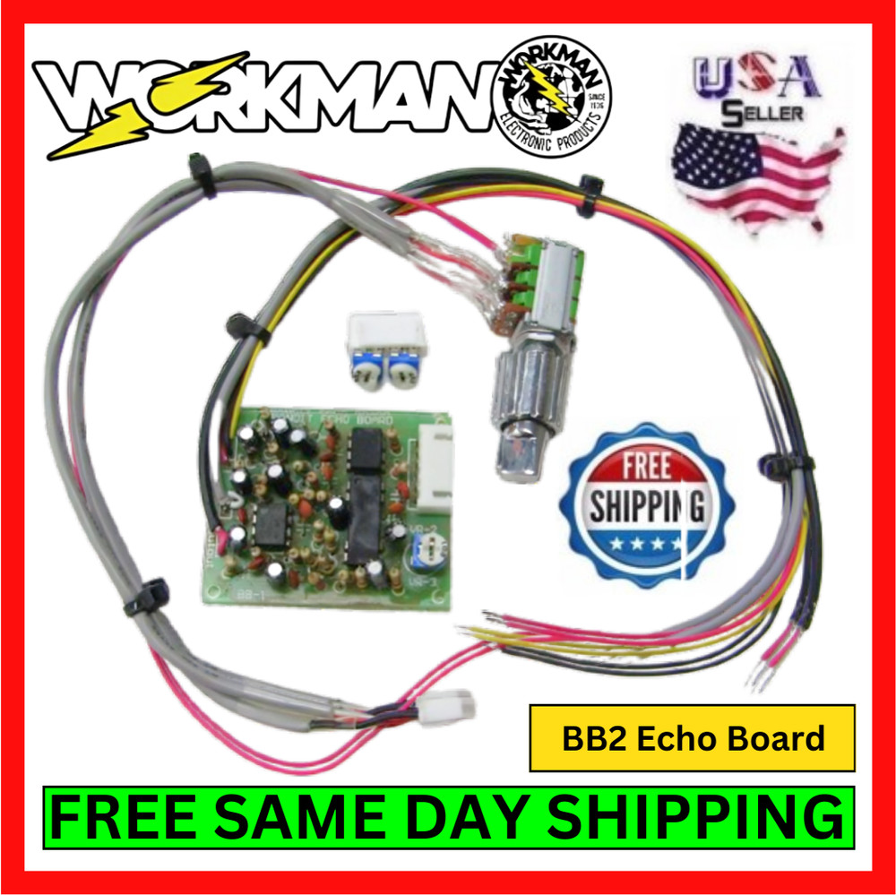 Workman BB2 Micro Sized CB Radio Dual Control Echo Board w/ Set & Forget Control
