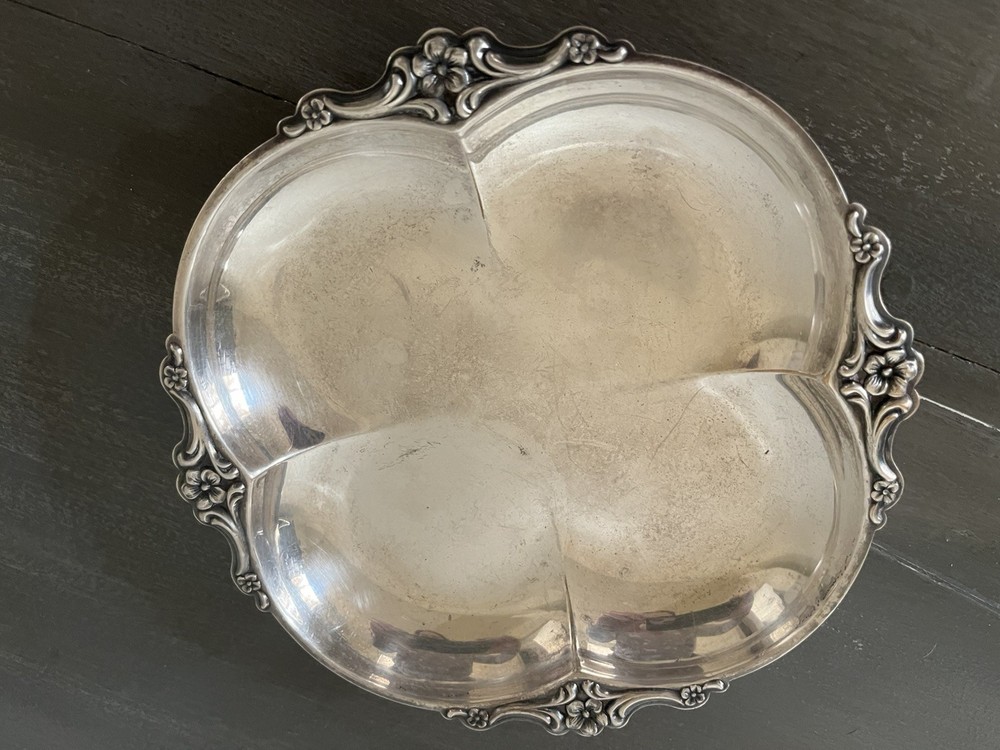Vintage 4 Section Silver Plated Dish