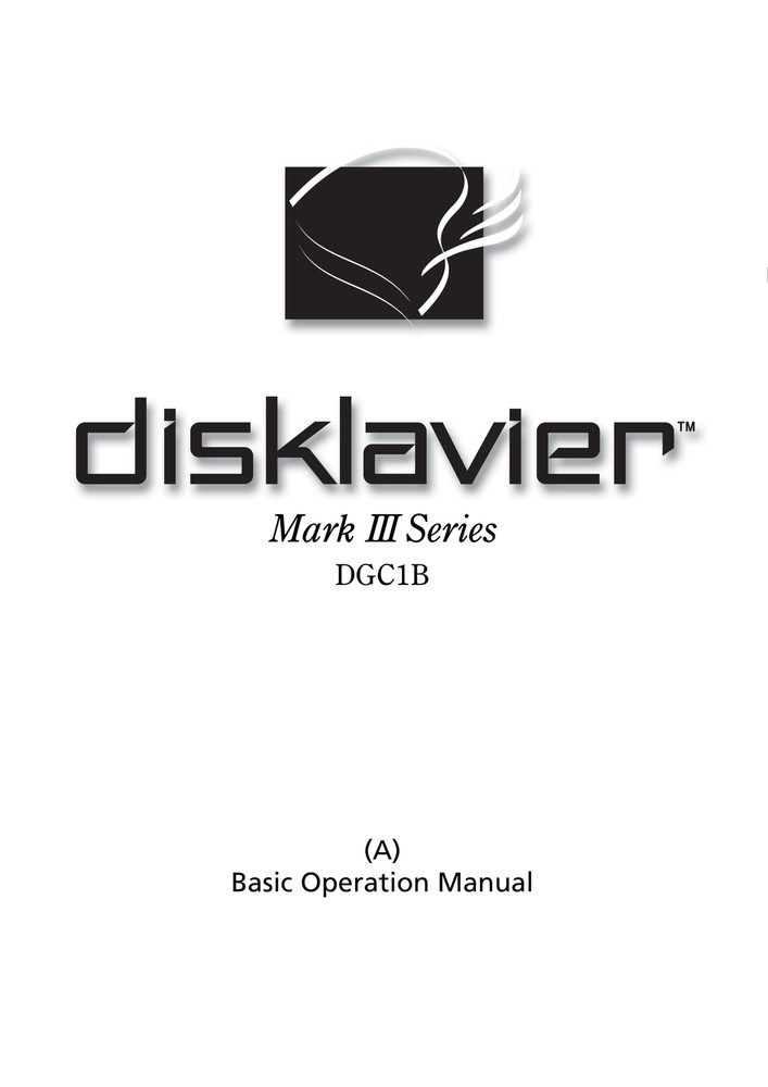 Yamaha DGC1B — Basic Operation Manual Guide Documentation — 67 Pages — USA Made