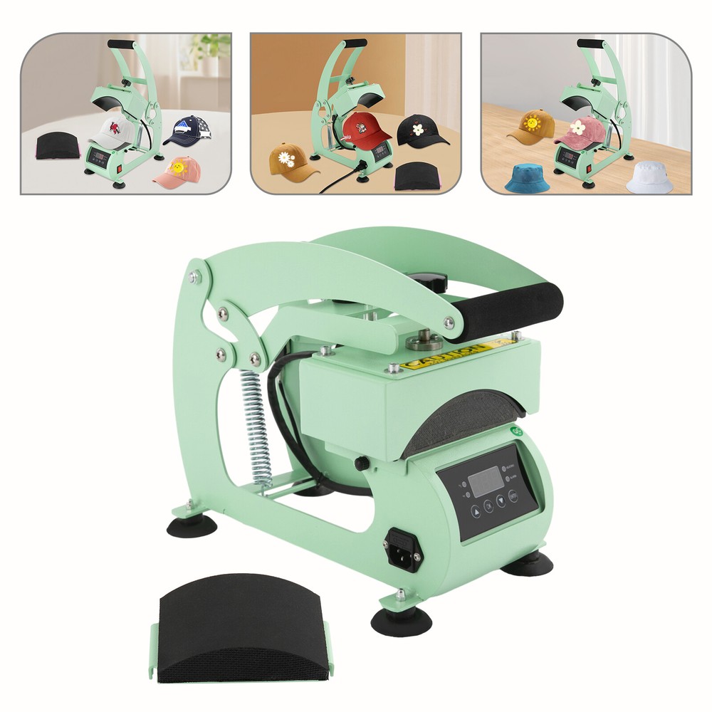 Hat Heat Press Machine with Digital LCD Timer & Temperature Control for Caps