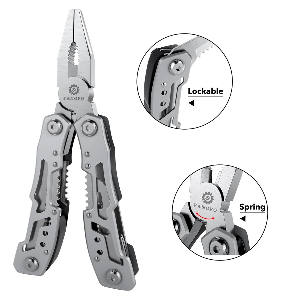 14in1 Multitool Plierspremium Portable Multi Tool with Safety Locking Professi