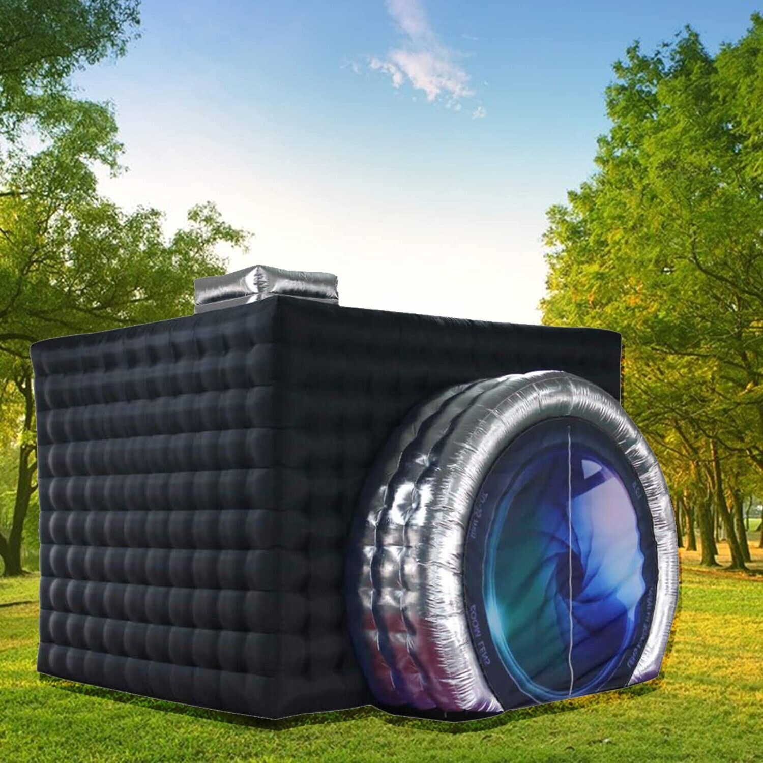 NEW Inflatable Photo Booth Style Camera Shape LED Wedding Tent W/for Events US