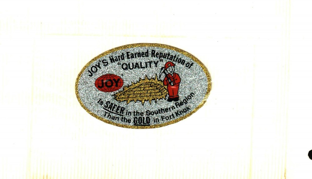 NICE JOY COAL MINING STICKER # 148