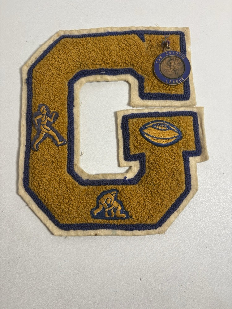vintage chenille letterman patch