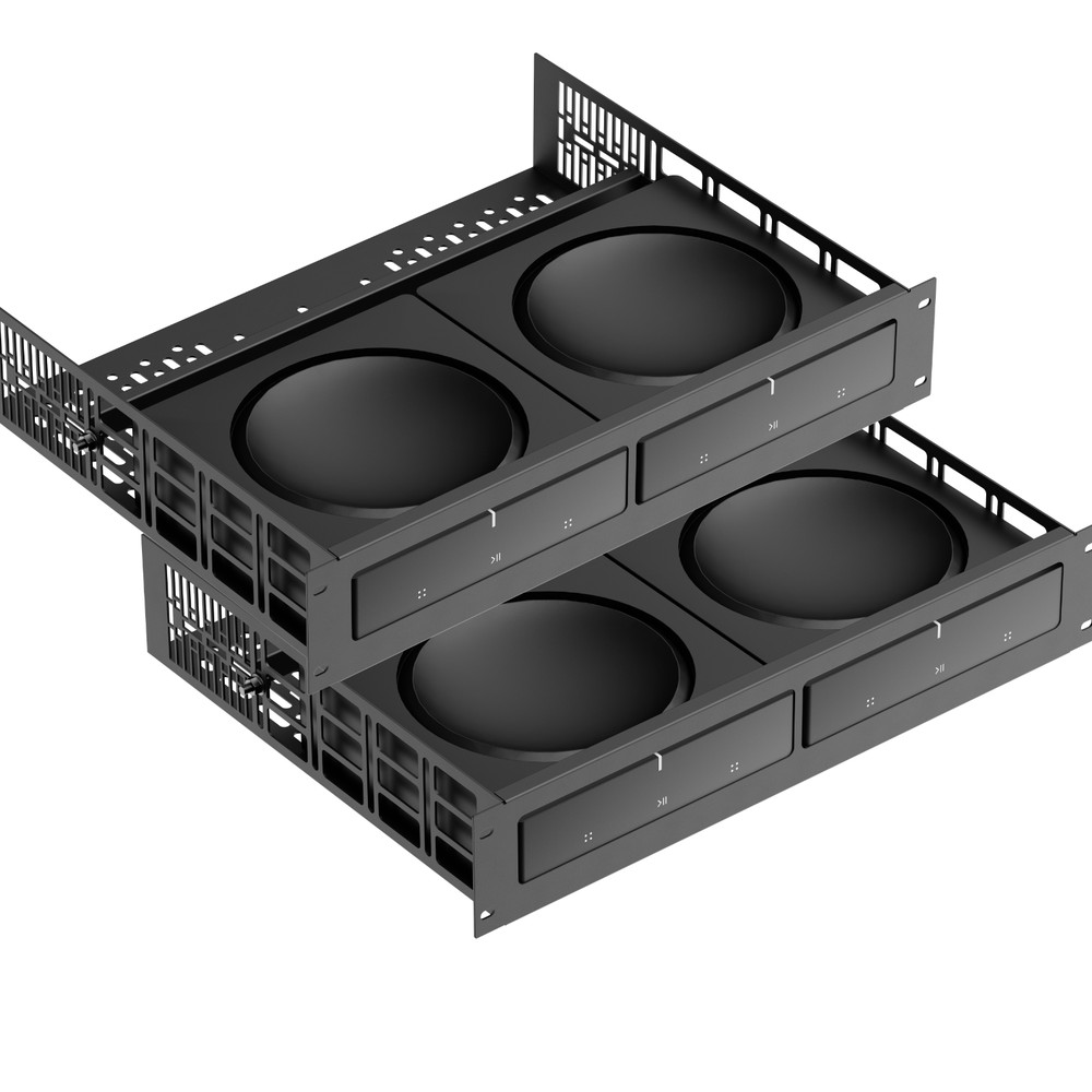 ynVISION.DESIGN Rack Shelf Compatible with SONOS AMP | Rack Mountable 2 Pack