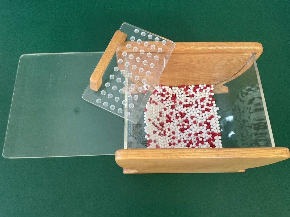 Deming Red Bead Experiment, Solid Acrylic Container w. Beads & 1 Paddle