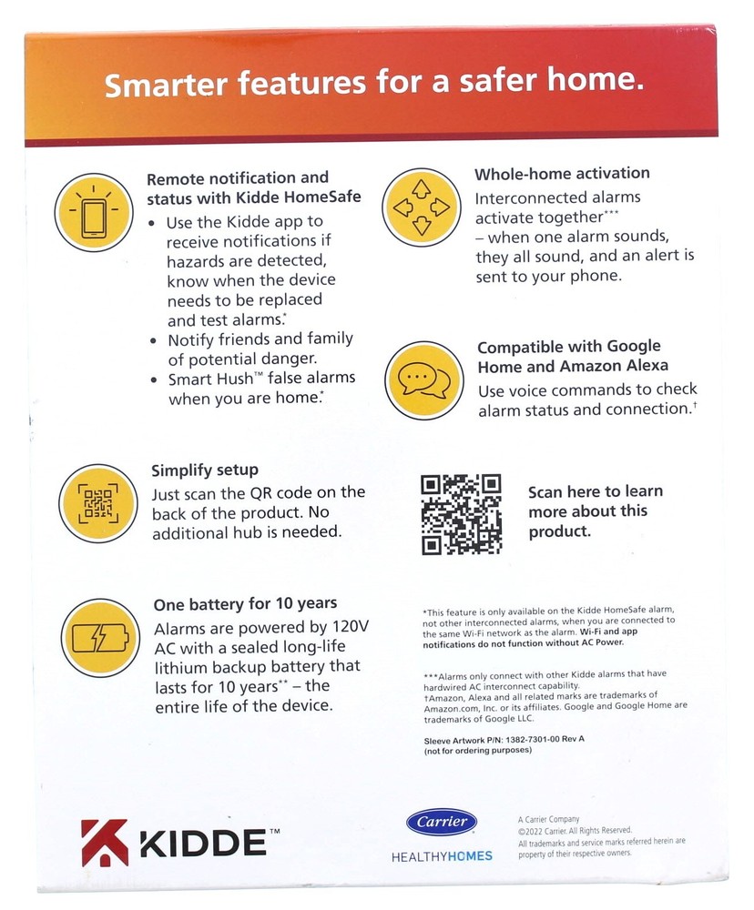 Kidde Smoke Alarm with Smart Features