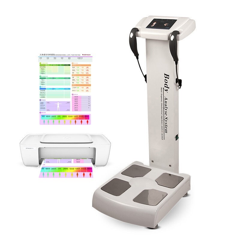 Human-Body Composition Analyzer BMI Body Fat Meter Body Element Analyzer+Printer