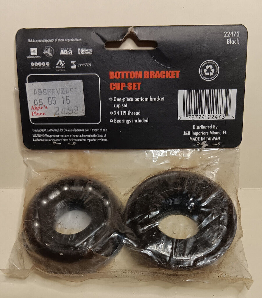 Sunlite #22473 Bottom Bracket Cup Set NOS