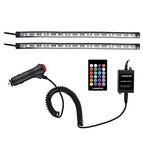 Monster Multicolor Car Interior LED Accent Lights, Customizable Color Strips