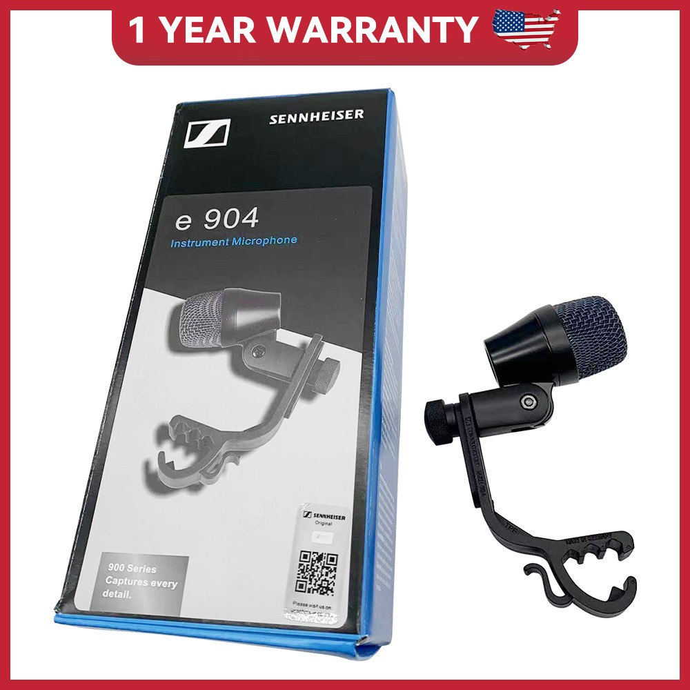 Sennheiser e 904 Dynamic Cardioid Drum Microphone Wired Providing Powerful Sound