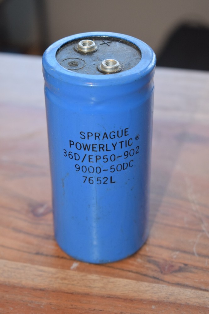 SPRAGUE POWERLYTIC 36D CAN CAPACITOR - 9000 50 VDC