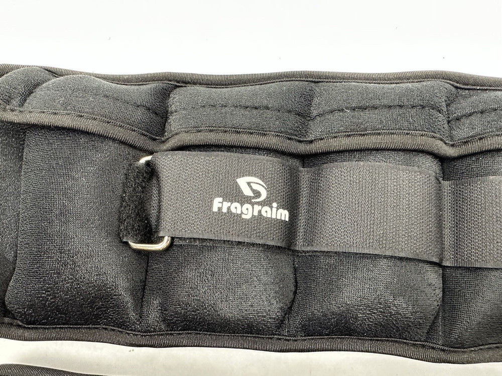 Fragraim Adjustable Ankle Weights 10 lbs pair - 5 per side, Black