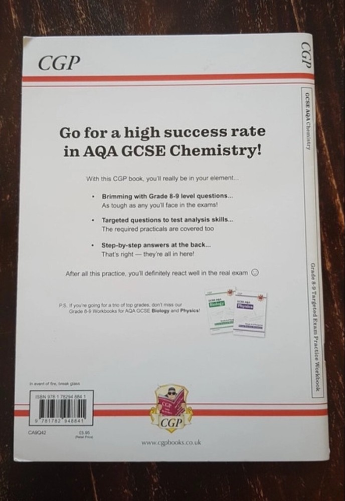 AQA OCR GCSE Chemistry CGP bundle- revision guide, exam practice workbook