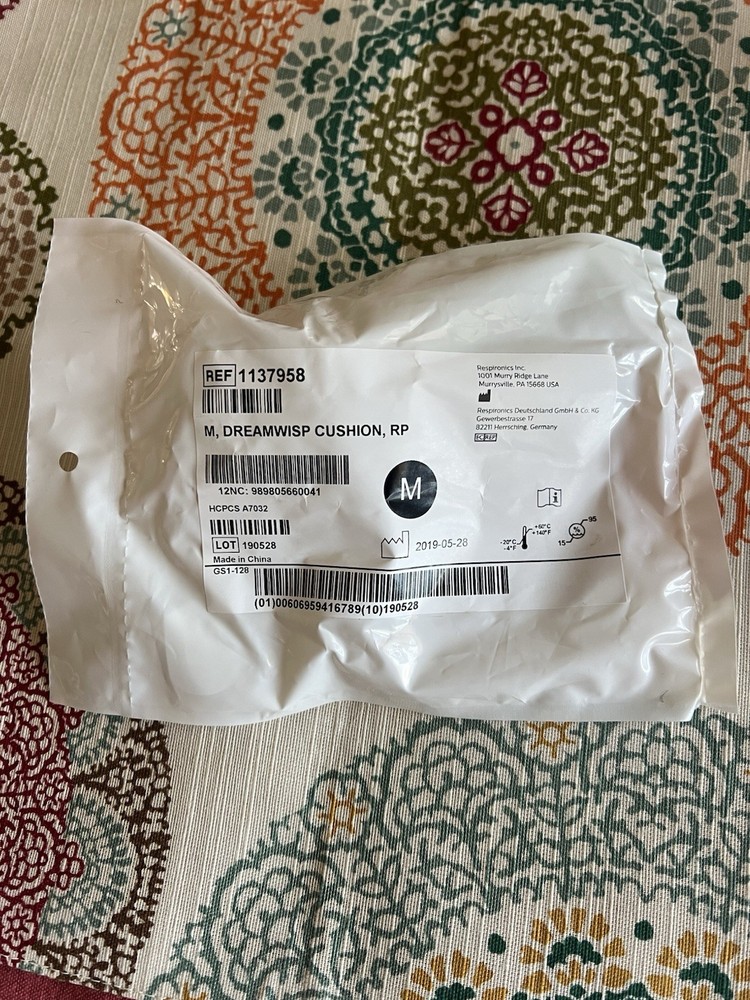 DreamWisp Phillips Respironics Nasal CPAP Replacement Cushion MEDIUM -New/Sealed