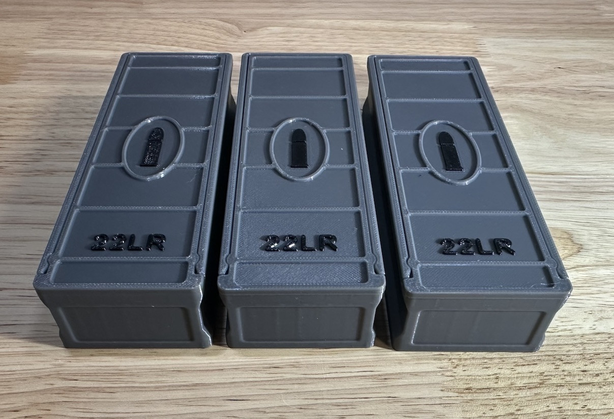 22LR Ammo Box 120rd Capacity (3 Pack)