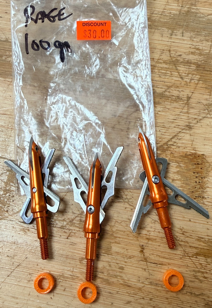 Rage 100 Grain Broadhead 3 Pack