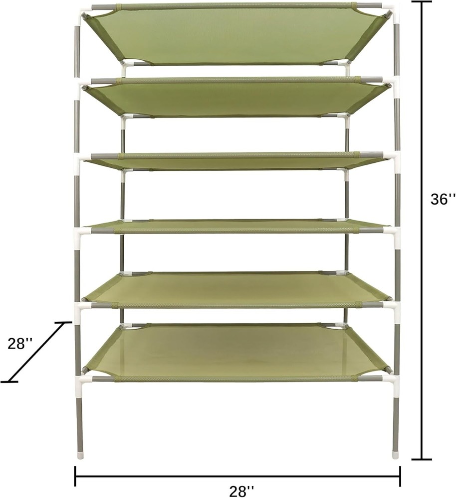 Sweater Drying Rack,6-Layer Flat DryingRack Stackable Mesh Fabric Clothes Drying