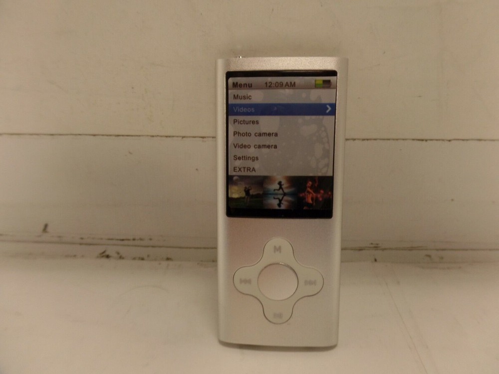 Eclipse ECLIPSE200SL8GB 8GB Silver Flash Portable Media Player AS IS BAD BATTERY