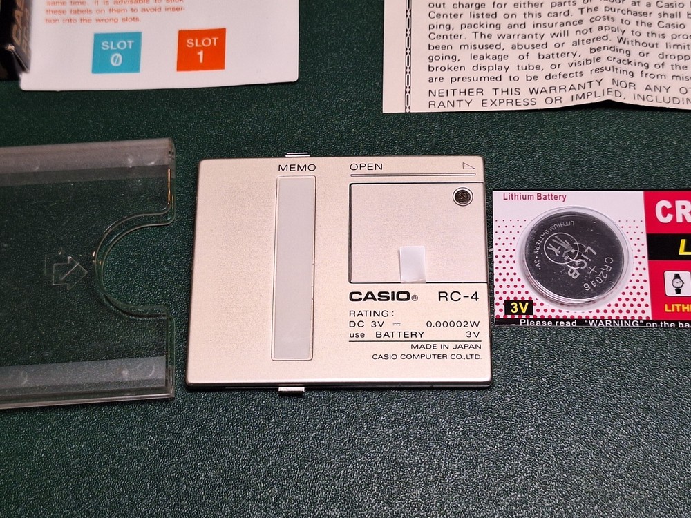 Casio Memory Module RC-4 For Calculators - New