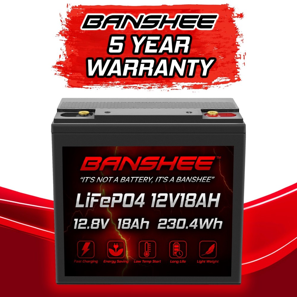Banshee 12V 18AH Lithium Replacement Battery for 5799000010