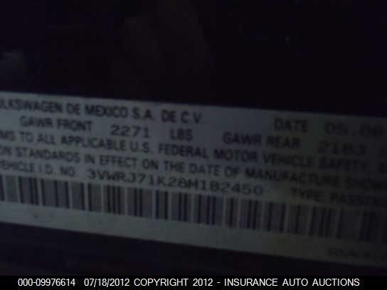 Speedometer Cluster VIN J 8th Digit MPH Fits 08-10 JETTA 161090