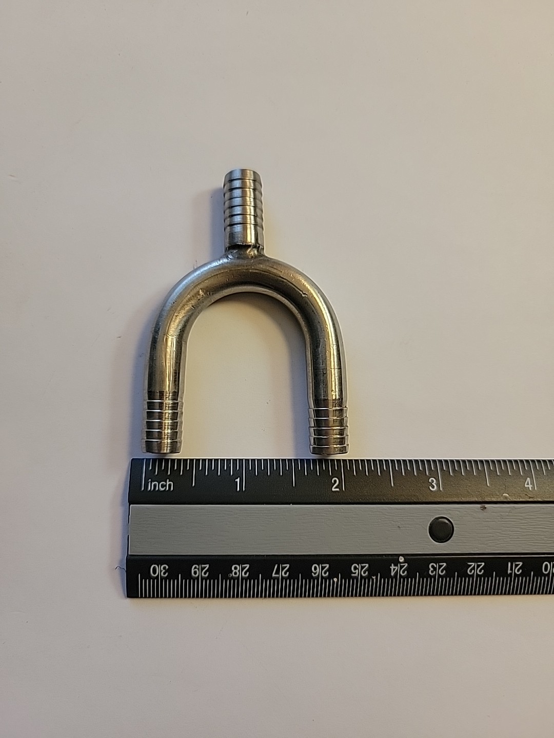 3/8 Stainless Steel Wye "Y" Barb Fitting, Fits 3/8" ID Tubing