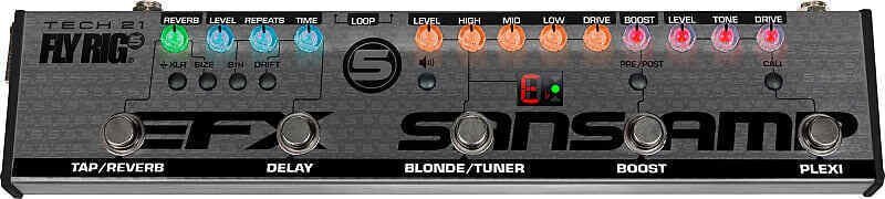 Tech21 Fly Rig 5 V2 Multi-effects Guitar Pedal Sansamp MultiFX