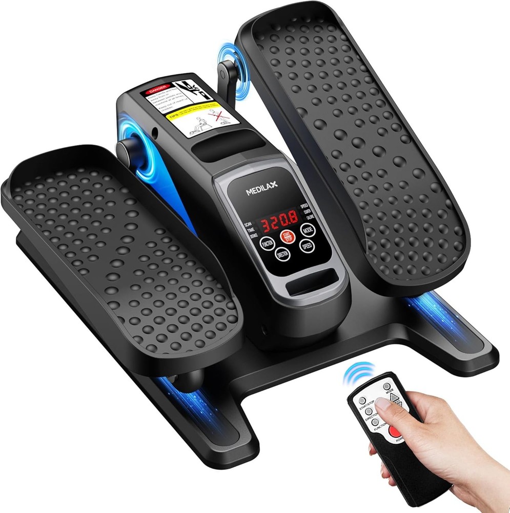 Portable Under Desk Elliptical Machine - Electric Exerciser with Remote Control