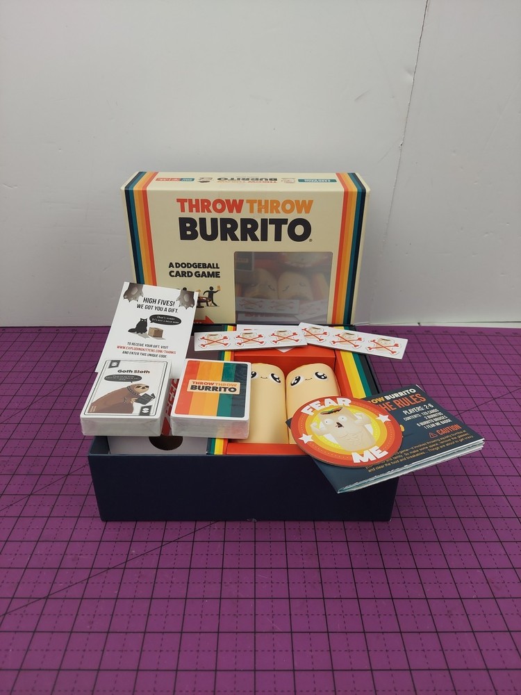 Throw Throw Your Burrito Game By Exploding Kittens - NEW In Wrapping