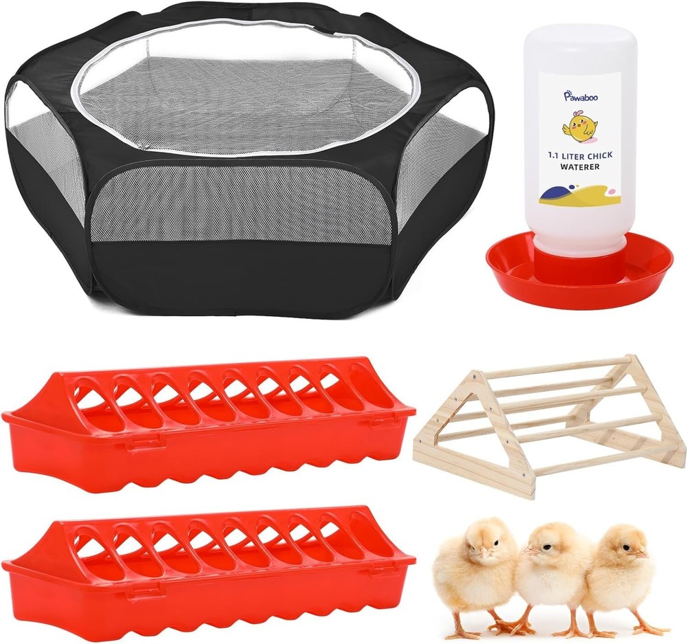 Durable 5-in-1 Chicken Brooder Box: Waterproof and Breathable, Modern Design