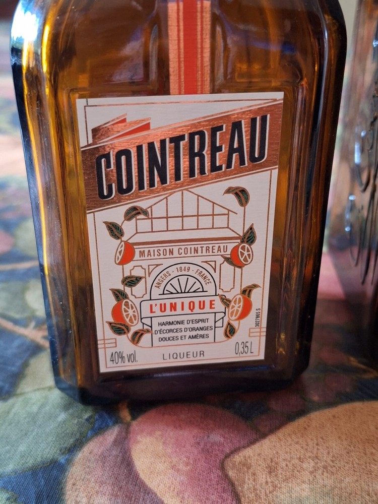 Empty Cointreau bottle, unusual size 35cl
