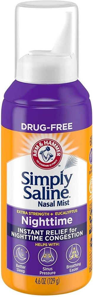 Simply Saline Plus Nighttime Nasal Mist Eucalyptus Extra Strength 4.6 oz