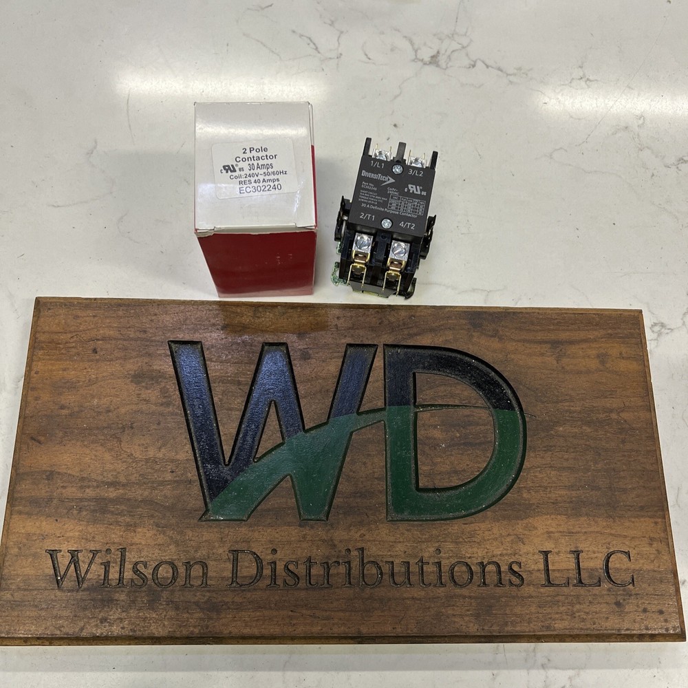 DIVERSITECH EC302240 2POLE 30AMP 240VAC DEFINITE CONTACTOR