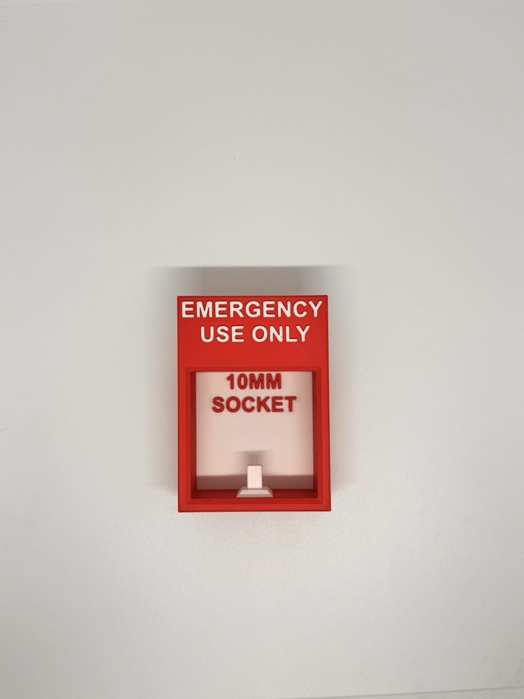 Emergency Use Only 10mm Socket Holder