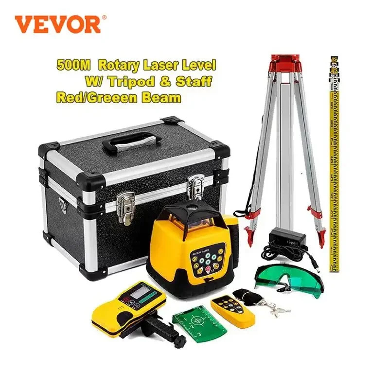 🔥360 Rotary Laser Level Self-Leveling 500m Vertical Scanning Powerful Tool