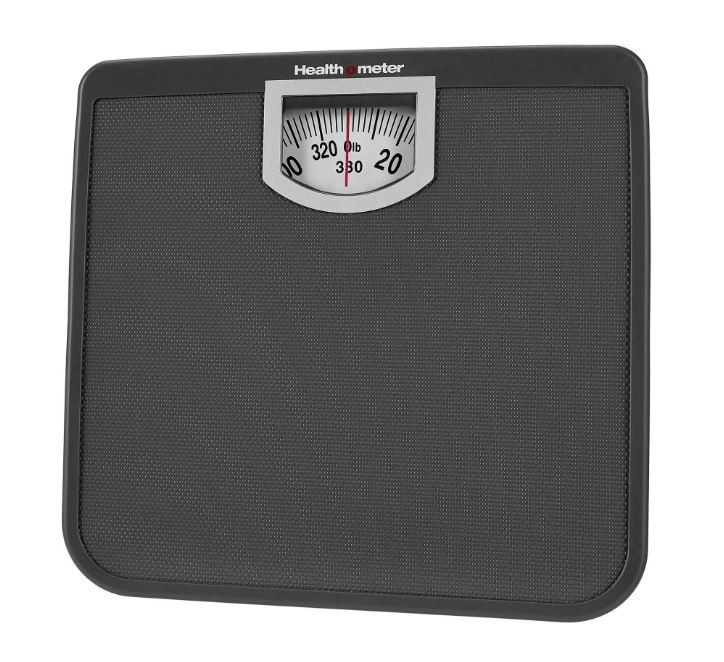 Health o meter Compact Dial Bathroom Scale, 330 lb. Capacity, Sturdy Metal