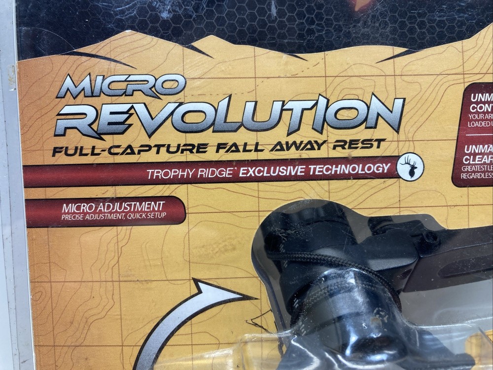Trophy Ridge Archery Micro Revolution Full-Capture Fall Away Rest LEFT Hand NOS