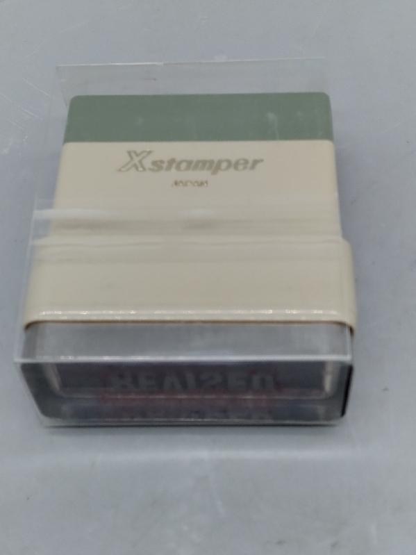 NEW 1219 Xstamper Pre-inked Shutter Stamp "Revised"