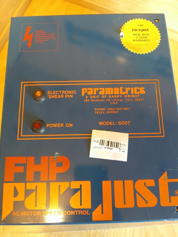 Parametrics 6007 AC Motor Speed Control