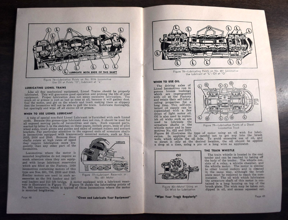 Vintage 1951 Instructions Assembling & Operating Lionel Trains Model Railroad