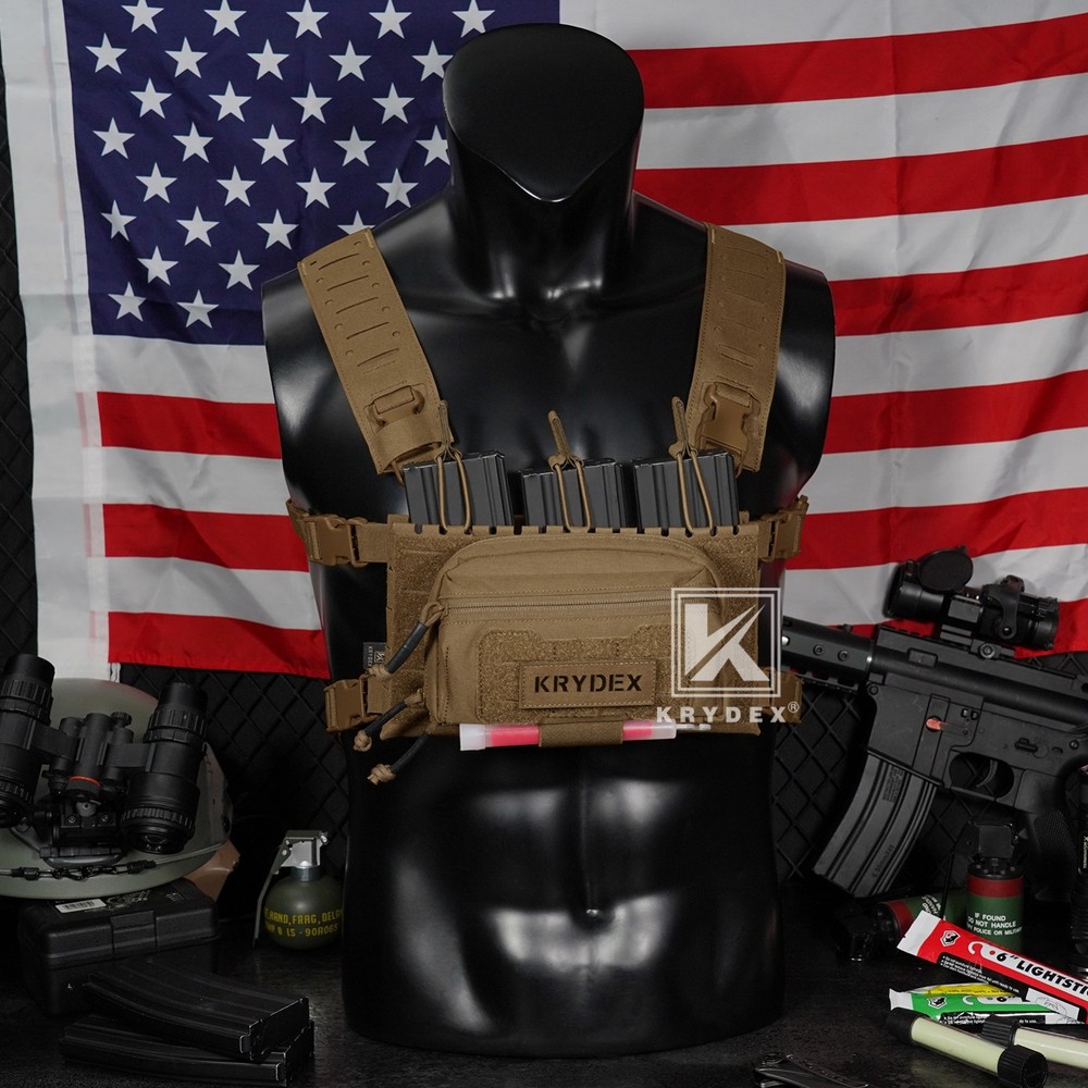 KRYDEX Tactical Modular Utility GP Pouch MOLLE Back Front Pocket Panel Small CB