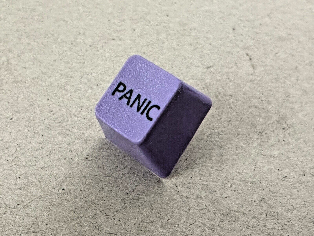 Purple PANIC Key Cap IBM Model M Replacement Unicomp - Humor / Funny